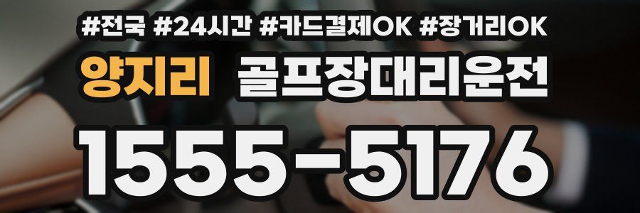 양지리 골프장대리운전