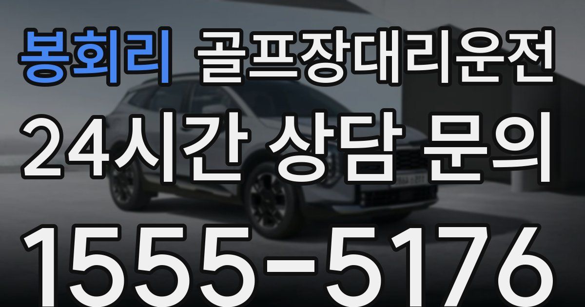 골프장대리운전 서비스