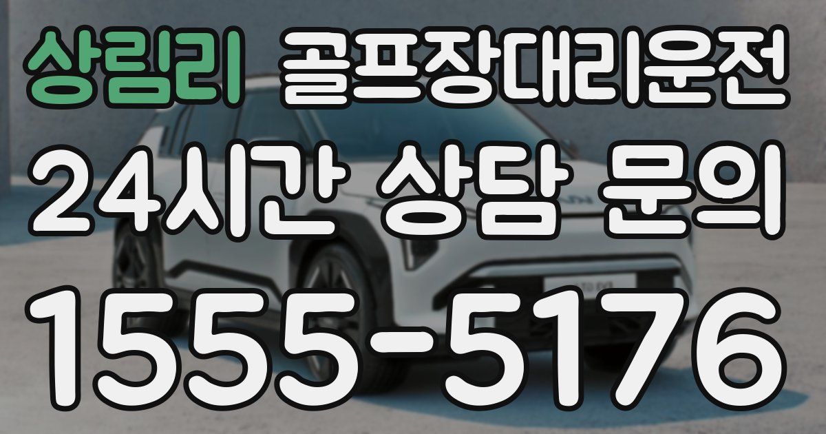 골프장대리운전 서비스