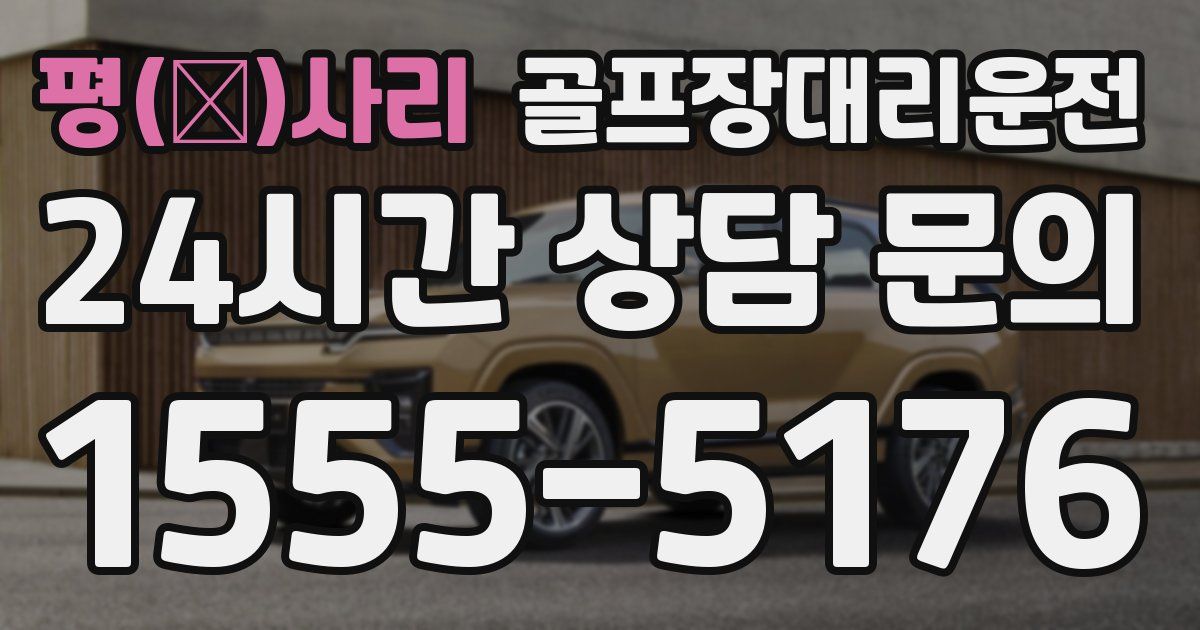 골프장대리운전 서비스