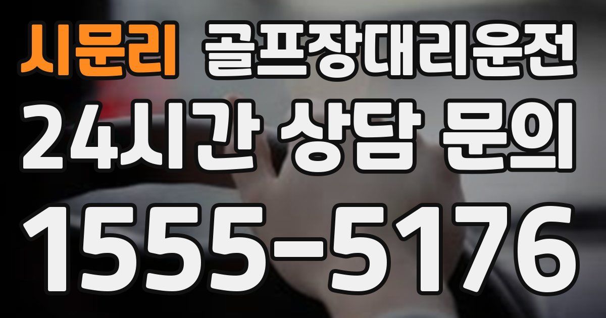 골프장대리운전 서비스