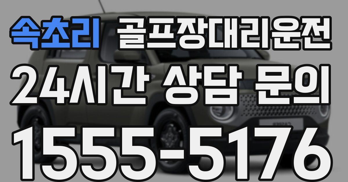골프장대리운전 서비스