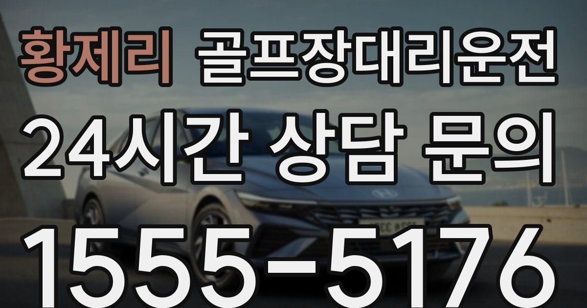 골프장대리운전 서비스