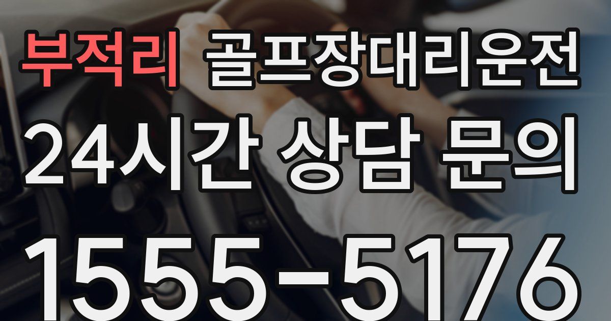 골프장대리운전 서비스