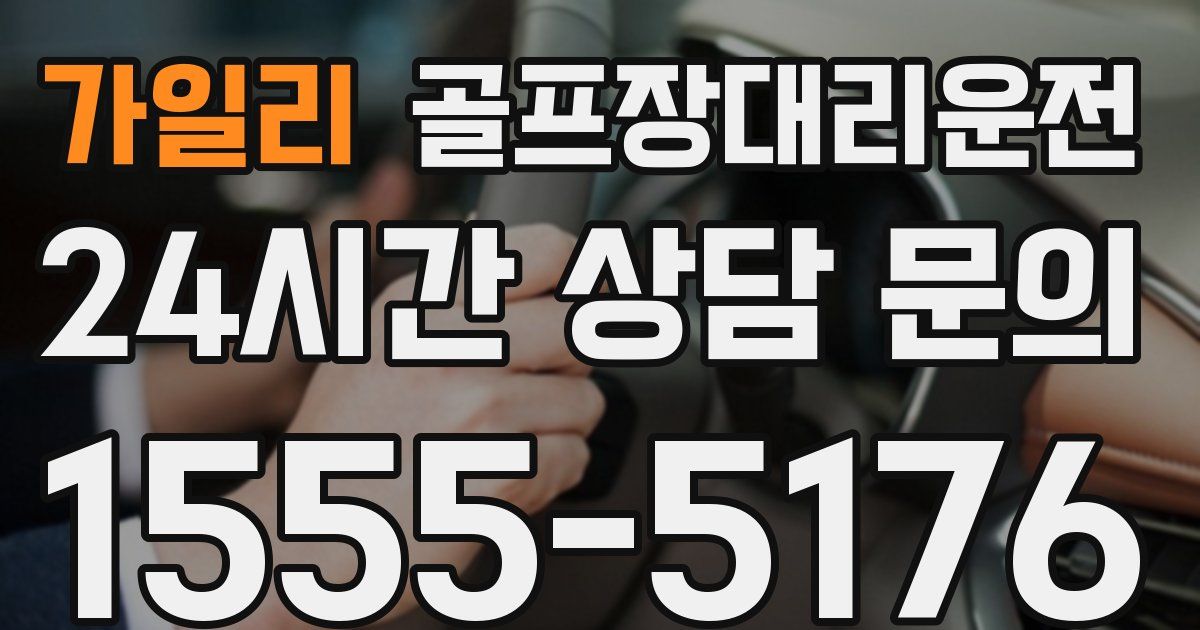 골프장대리운전 서비스