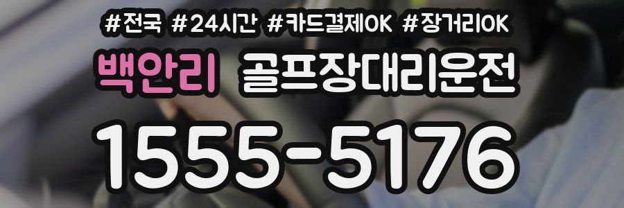 백안리 골프장대리운전