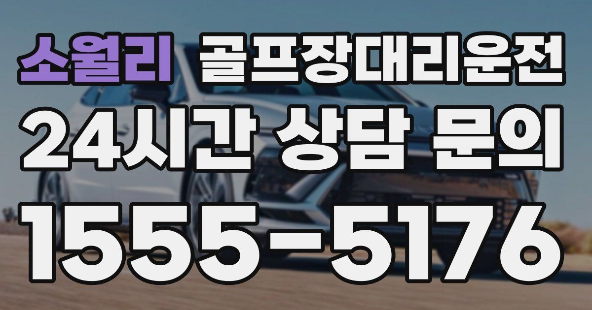 골프장대리운전 서비스