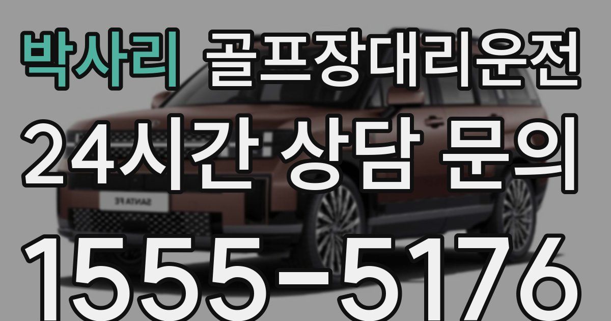 골프장대리운전 서비스