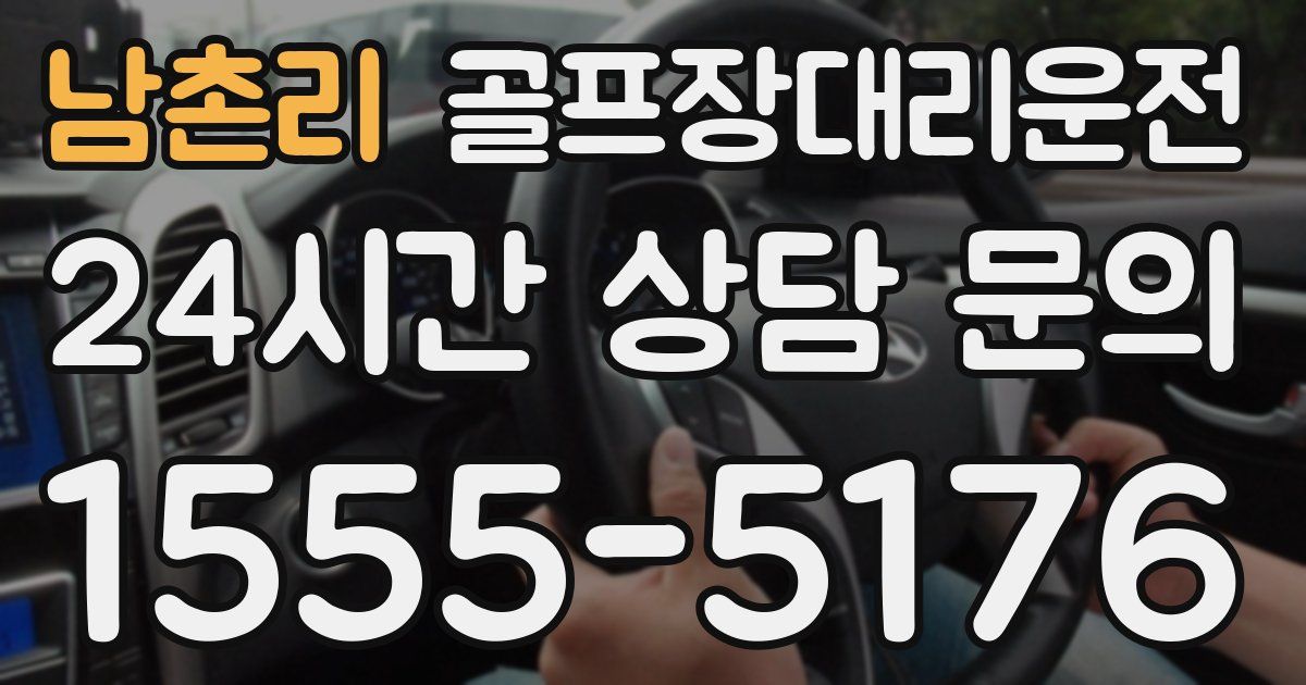 골프장대리운전 서비스