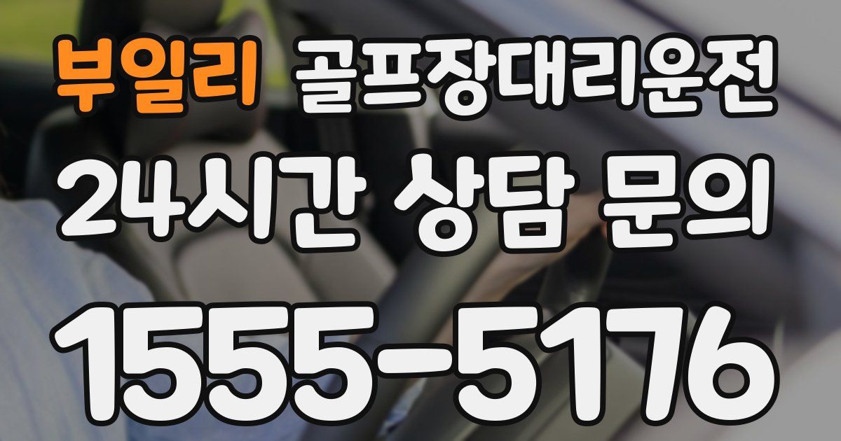 골프장대리운전 서비스