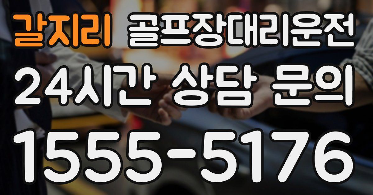 골프장대리운전 서비스