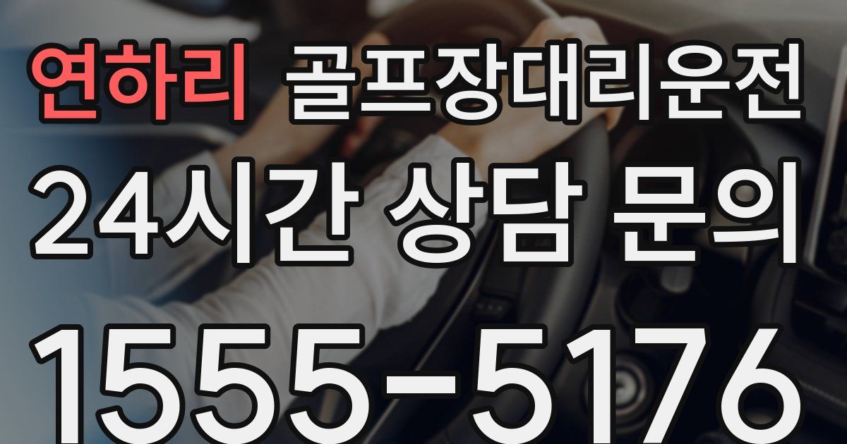 골프장대리운전 서비스