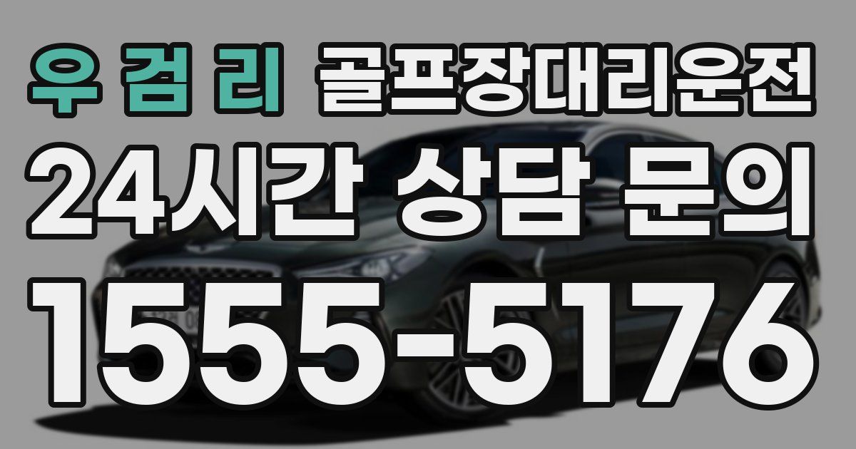 골프장대리운전 서비스