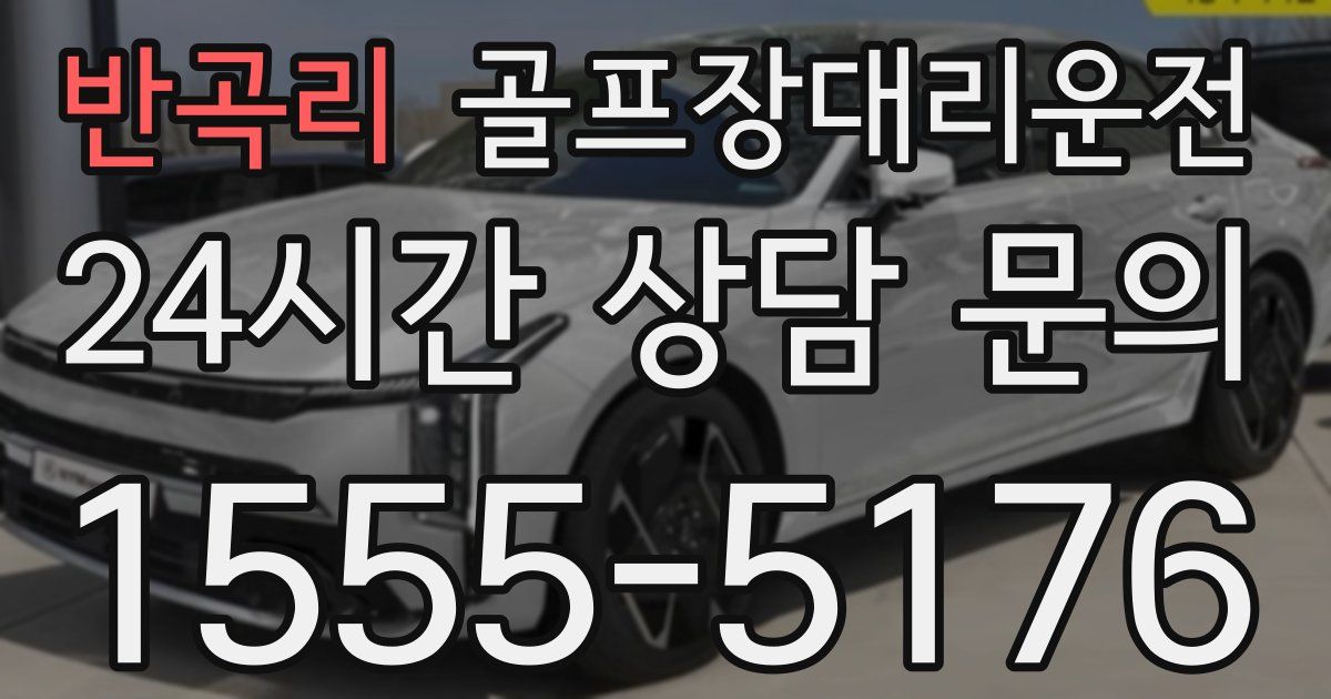 골프장대리운전 서비스