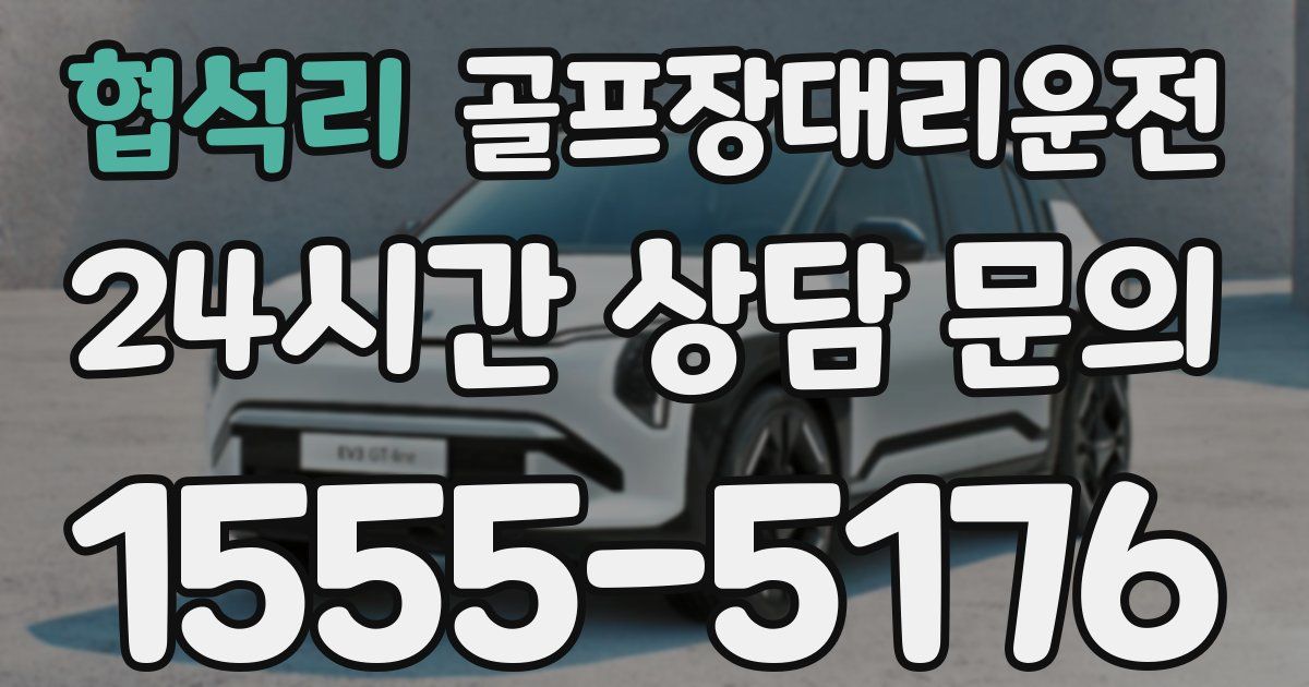 골프장대리운전 서비스