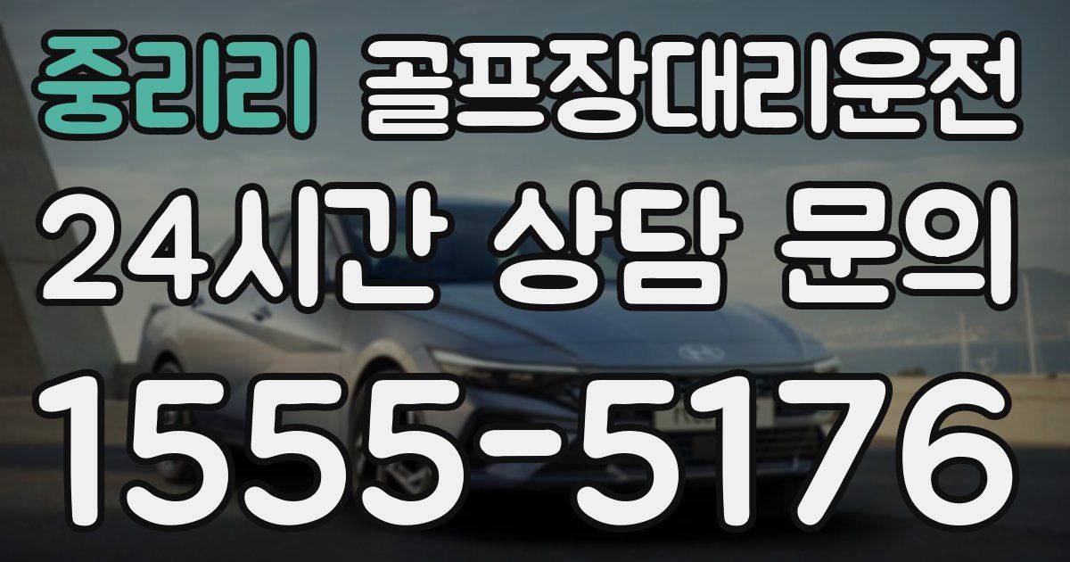 골프장대리운전 서비스