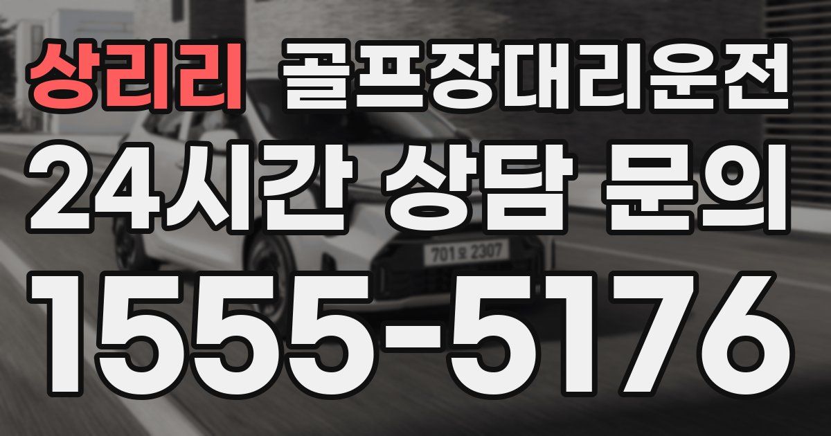 골프장대리운전 서비스