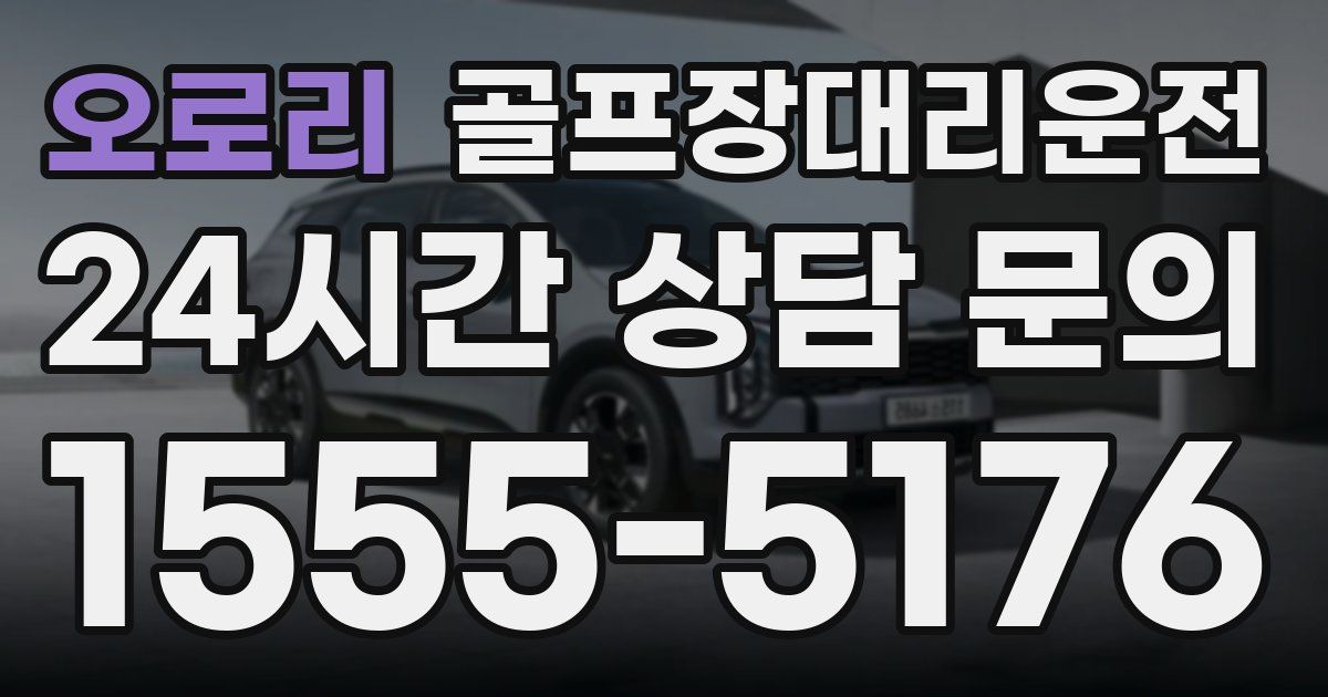 골프장대리운전 서비스
