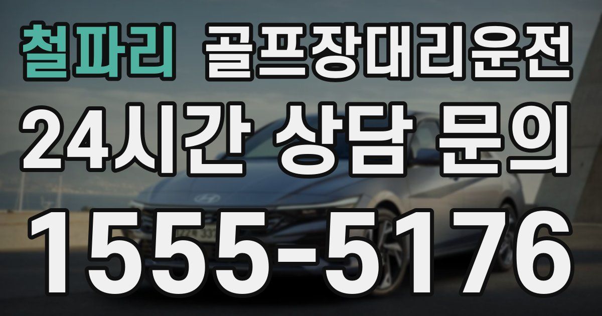 골프장대리운전 서비스