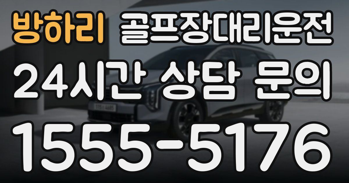 골프장대리운전 서비스