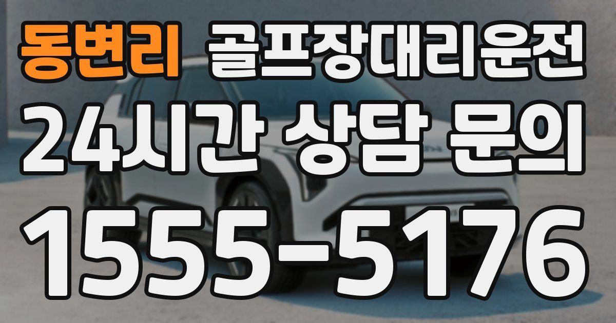 골프장대리운전 서비스