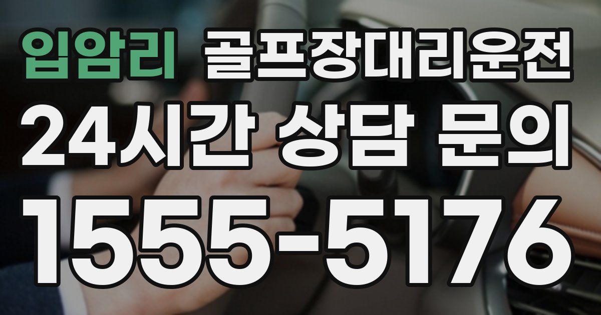 골프장대리운전 서비스