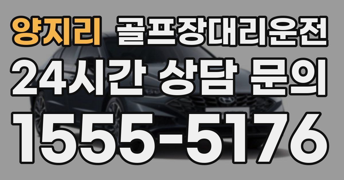 골프장대리운전 서비스