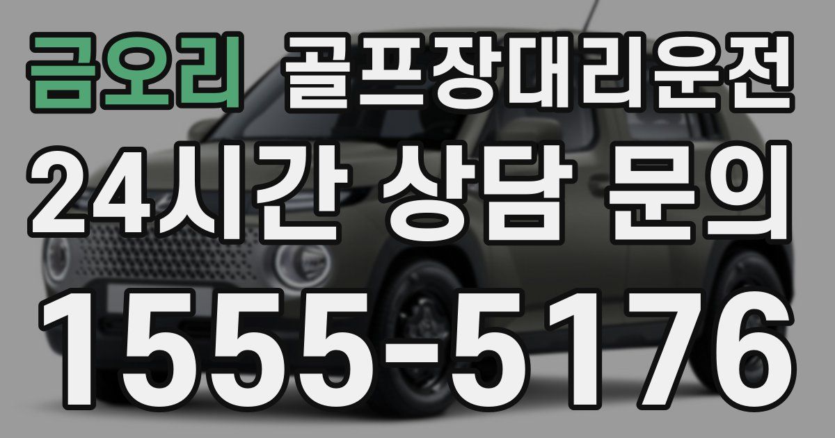 골프장대리운전 서비스