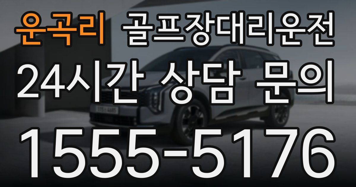 골프장대리운전 서비스