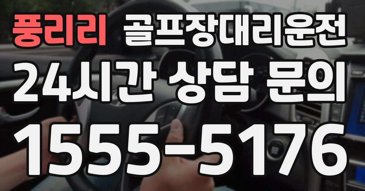 골프장대리운전 서비스