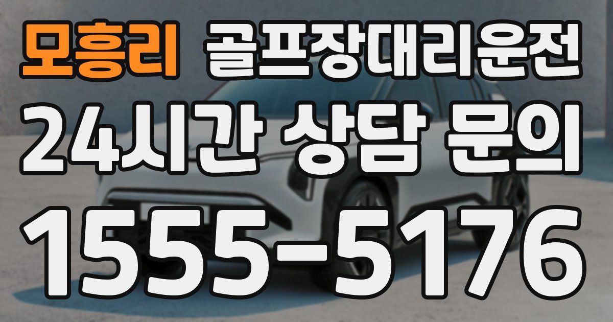 골프장대리운전 서비스