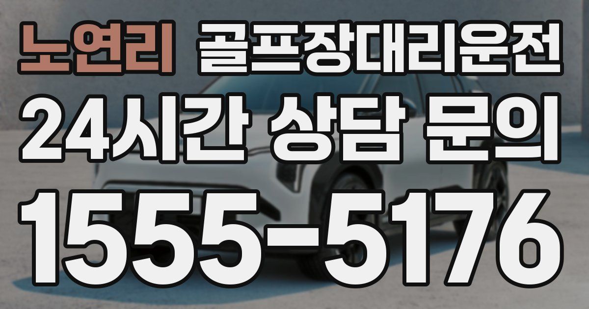 골프장대리운전 서비스