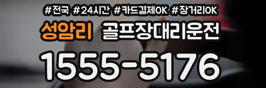 성암리 골프장대리운전