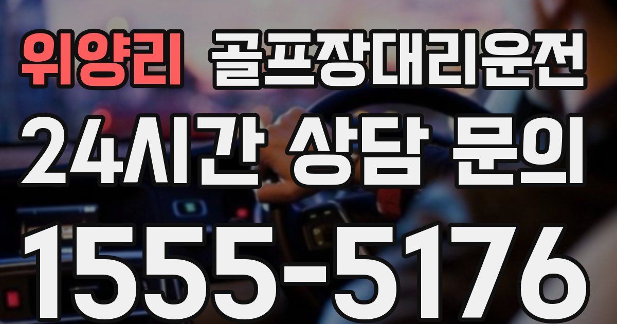 골프장대리운전 서비스