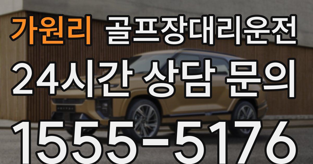 골프장대리운전 서비스