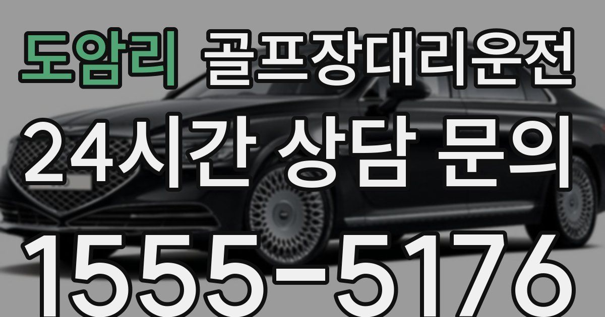 골프장대리운전 서비스