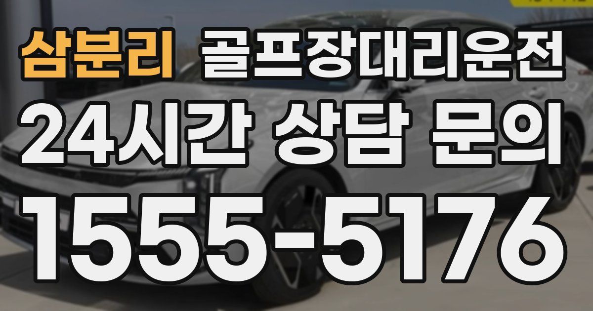 골프장대리운전 서비스