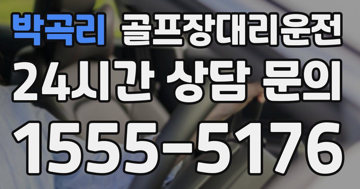 골프장대리운전 서비스
