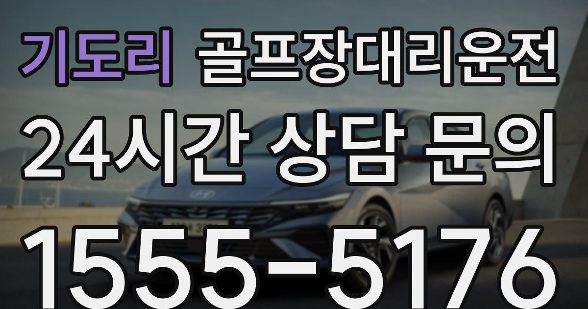 골프장대리운전 서비스