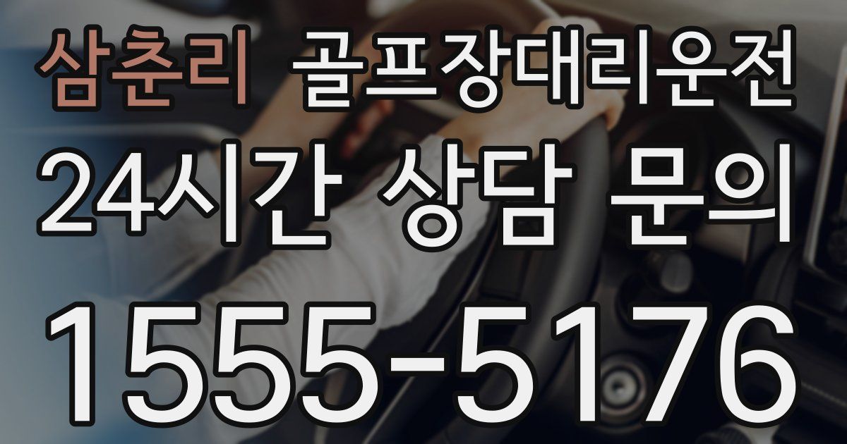 골프장대리운전 서비스