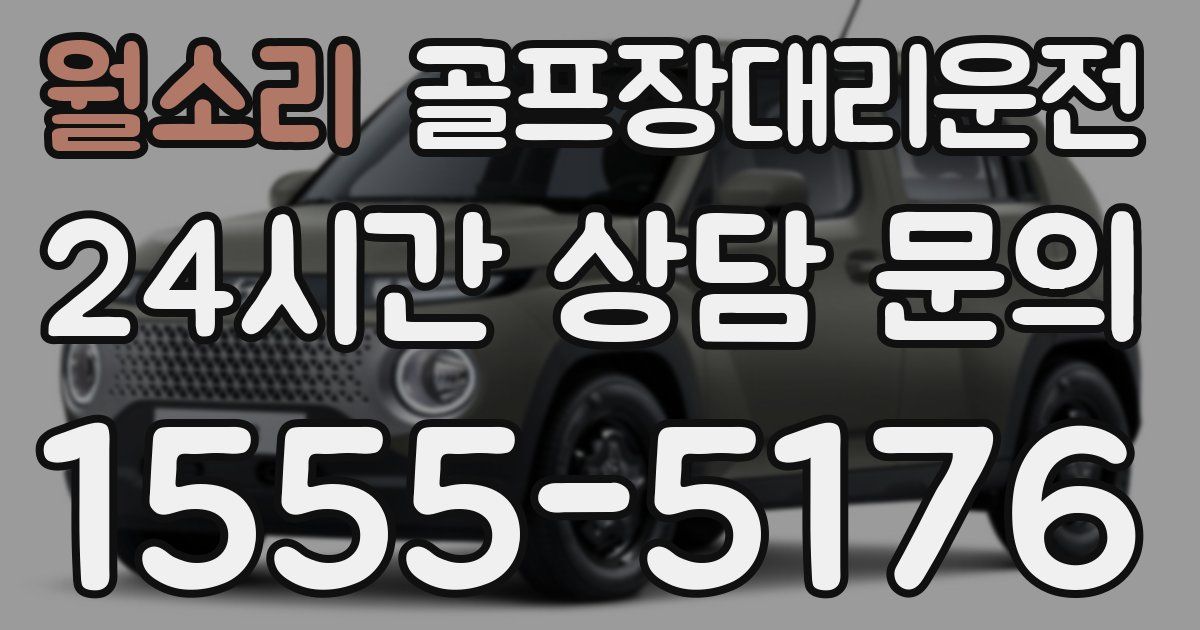 골프장대리운전 서비스