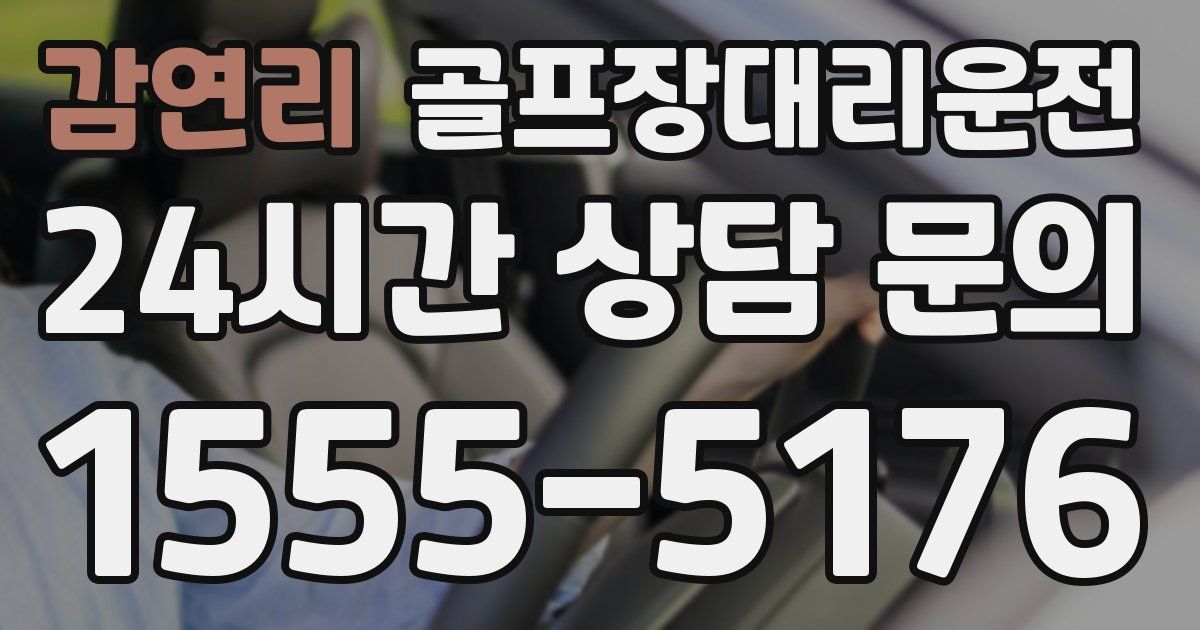골프장대리운전 서비스