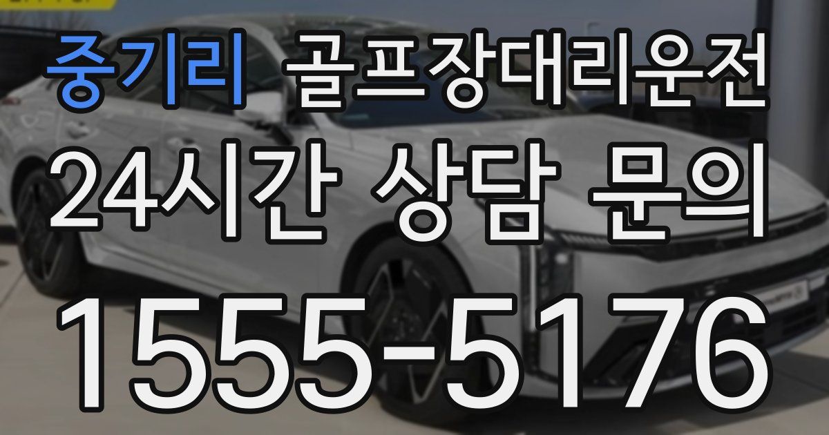 골프장대리운전 서비스