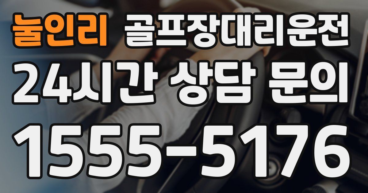 골프장대리운전 서비스