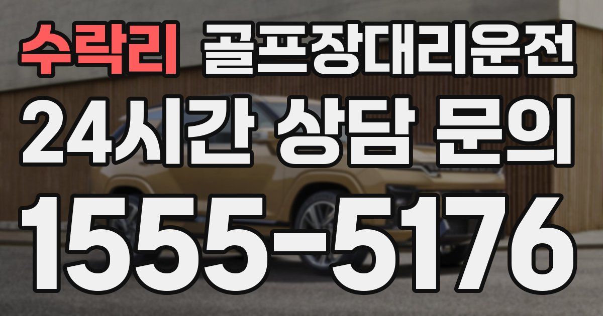골프장대리운전 서비스