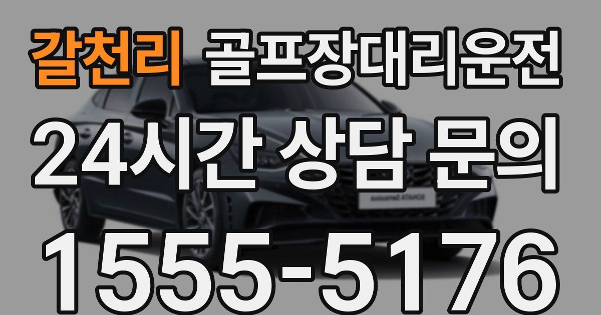 골프장대리운전 서비스