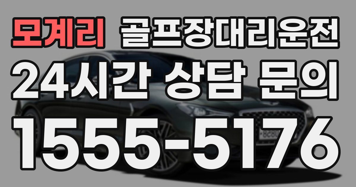 골프장대리운전 서비스