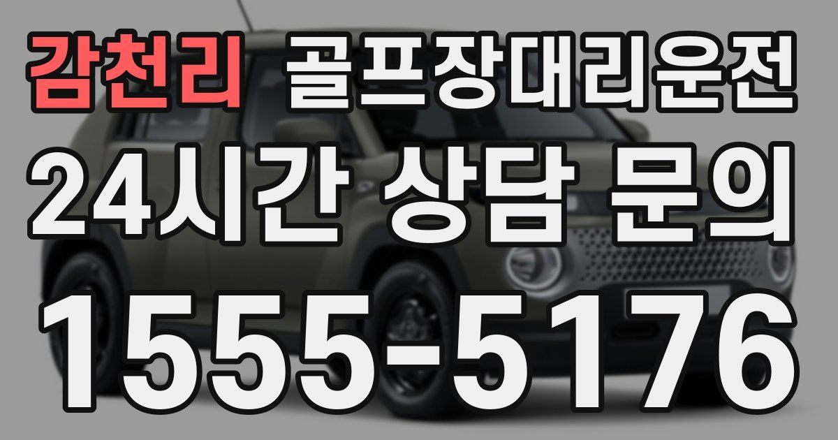 골프장대리운전 서비스