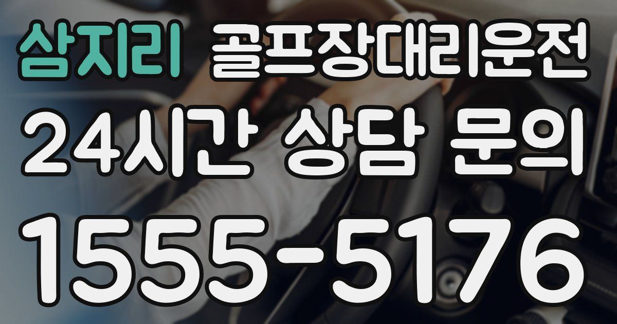 골프장대리운전 서비스