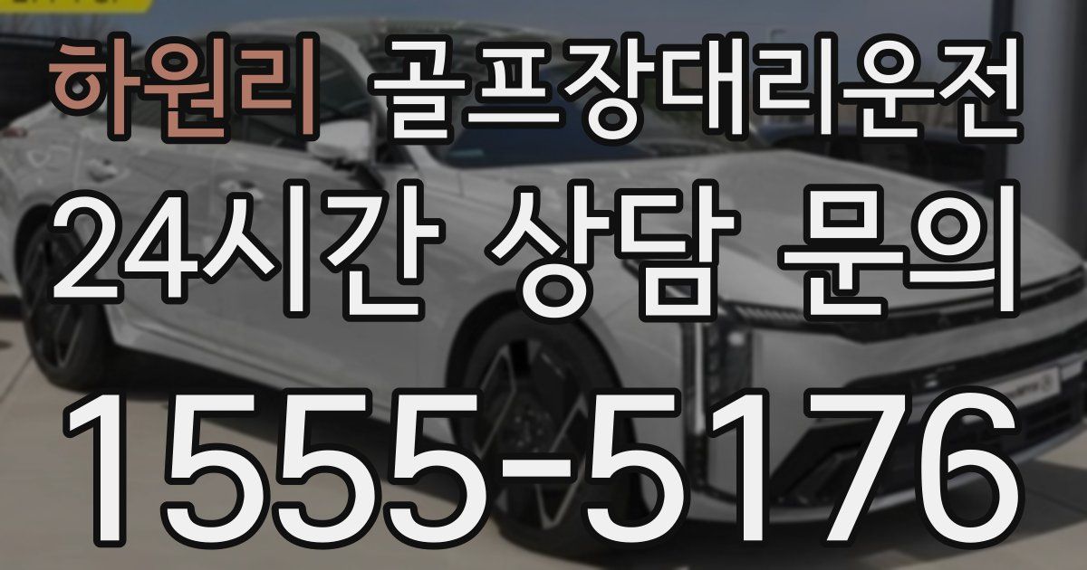 골프장대리운전 서비스